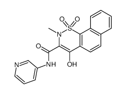2-methyl-1,1,4-trioxo-1,2,3,4-tetrahydro-1λ6-naphtho[2,1-e][1,2]thiazine-3-carboxylic acid pyridin-3-ylamide结构式
