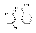 2-((E)-1-Carboxy-2-chloro-propenyl)-benzoic acid Structure