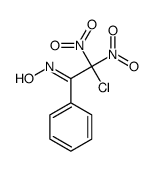 N-(2-chloro-2,2-dinitro-1-phenylethylidene)hydroxylamine Structure