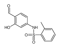 N-(4-formyl-3-hydroxyphenyl)-2-methylbenzenesulfonamide结构式