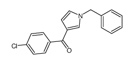 (1-benzylpyrrol-3-yl)-(4-chlorophenyl)methanone结构式