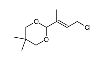 4-chloro-2-methyl-2-buten-1-al neopentyl acetal结构式