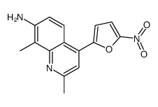 2,8-dimethyl-4-(5-nitrofuran-2-yl)quinolin-7-amine结构式