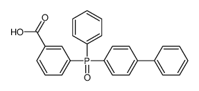 3-[phenyl-(4-phenylphenyl)phosphoryl]benzoic acid Structure