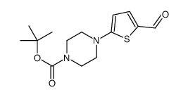 tert-Butyl 4-(5-formyl-2-thienyl)piperazine-1-carboxylate structure