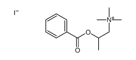 2-benzoyloxypropyl(trimethyl)azanium,iodide Structure