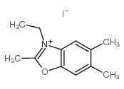 2,5,6-三甲基-3-乙基苯并噁唑碘结构式
