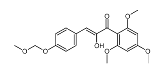 (Z)-2-Hydroxy-3-(4-methoxymethoxy-phenyl)-1-(2,4,6-trimethoxy-phenyl)-propenone结构式