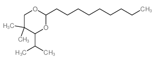 1,3-Dioxane,5,5-dimethyl-4-(1-methylethyl)-2-nonyl-结构式