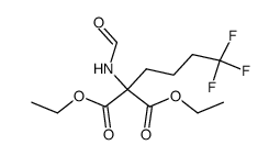 formylamino-(4,4,4-trifluoro-butyl)-malonic acid diethyl ester Structure
