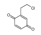 2-(2-chloroethyl)cyclohexa-2,5-diene-1,4-dione结构式