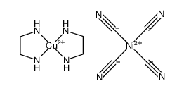 bis(ethylenediamine-N,N')copper tetrakis(cyano-C)nickelate structure