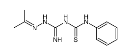 3-(ISOPROPYLIDENEAMINOAMIDINO)-1-PHENYLTHIOUREA结构式