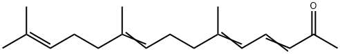 all-E 6,10,14-trimethyl-3,5,9,13-pentadecatetraen-2-one Structure
