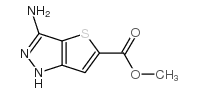 3-氨基-1H-噻吩[3,2-C]吡唑-5-羧酸甲酯结构式