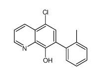 5-chloro-7-(2-methylphenyl)quinolin-8-ol Structure
