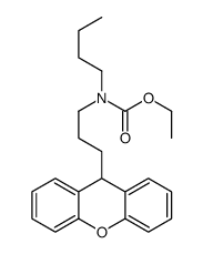 ethyl N-butyl-N-[3-(9H-xanthen-9-yl)propyl]carbamate Structure