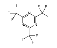 2,4,6-tris[difluoro(iodo)methyl]-1,3,5-triazine结构式