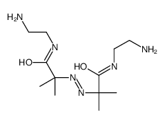 N-(2-aminoethyl)-2-[[1-(2-aminoethylamino)-2-methyl-1-oxopropan-2-yl]diazenyl]-2-methylpropanamide Structure