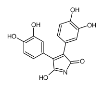 3,4-bis(3,4-dihydroxyphenyl)pyrrole-2,5-dione Structure