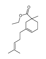 methyl 1-methyl-3-(4-methyl-3-pentenyl) cyclohex-3-ene-1-carboxylate结构式