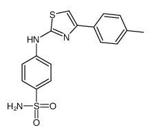 4-[[4-(4-methylphenyl)-1,3-thiazol-2-yl]amino]benzenesulfonamide结构式