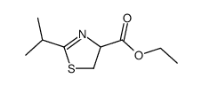 2-isopropyl-4,5-dihydro-thiazole-4-carboxylic acid ethyl ester结构式