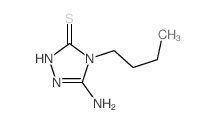 4-Butyl-5-imino-1,2,4-triazolidine-3-thione structure