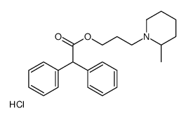 3-(2-methylpiperidin-1-ium-1-yl)propyl 2,2-diphenylacetate,chloride Structure