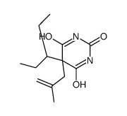 5-(1-Ethylpropyl)-5-(2-methyl-2-propenyl)barbituric acid Structure