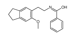 N-[2-(6-methoxy-2,3-dihydro-1H-inden-5-yl)ethyl]benzamide结构式