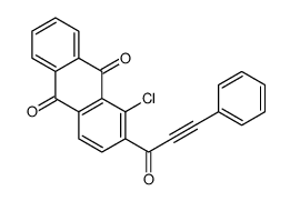 1-chloro-2-(3-phenylprop-2-ynoyl)anthracene-9,10-dione Structure