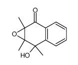 4-hydroxy-2,3-epoxy-2,3,4-trimethyl-3,4-dihydronaphthalen-1(2H)-one结构式