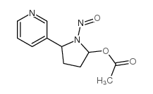 1-Nitroso-5-(3-pyridinyl)-2-pyrrolidinol acetate结构式
