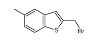 2-溴甲基-5-甲基-1-苯并噻吩结构式