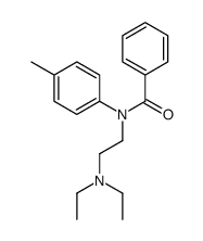 N-[2-(diethylamino)ethyl]-N-(4-methylphenyl)benzamide结构式