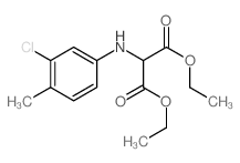 diethyl 2-[(3-chloro-4-methyl-phenyl)amino]propanedioate Structure