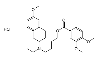 4-[ethyl-(6-methoxy-1,2,3,4-tetrahydronaphthalen-2-yl)amino]butyl 3,4-dimethoxybenzoate,hydrochloride结构式