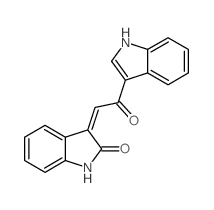 (3Z)-3-[2-(1H-indol-3-yl)-2-oxo-ethylidene]-1H-indol-2-one结构式