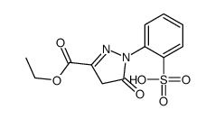 3-ethyl 4,5-dihydro-5-oxo-1-(2-sulphophenyl)-1H-pyrazole-3-carboxylate结构式