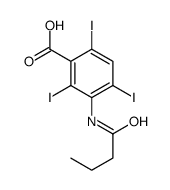 3-(butanoylamino)-2,4,6-triiodobenzoic acid结构式