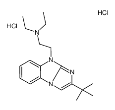 2-(2-tert-butylimidazo[1,2-a]benzimidazol-4-yl)-N,N-diethylethanamine,dihydrochloride Structure