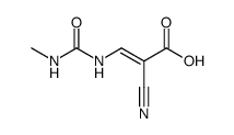 2-cyano-3-(N'-methyl-ureido)-acrylic acid结构式