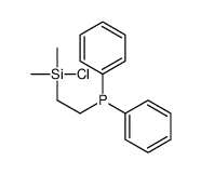 2-[chloro(dimethyl)silyl]ethyl-diphenylphosphane Structure