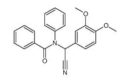 N-benzoylanilino-(3,4-dimethoxyphenyl)acetonitrile结构式