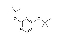 2,4-bis[(2-methylpropan-2-yl)oxy]pyrimidine Structure