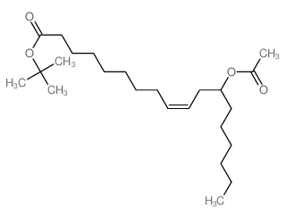 tert-butyl (Z)-12-acetyloxyoctadec-9-enoate Structure