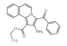 ethyl 2-amino-3-benzoylpyrrolo[2,1-a]isoquinoline-1-carboxylate结构式