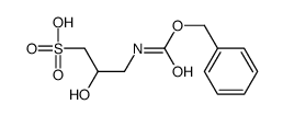 2-hydroxy-3-(phenylmethoxycarbonylamino)propane-1-sulfonic acid结构式