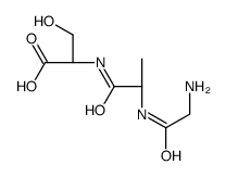 (2S)-2-[[(2S)-2-[(2-aminoacetyl)amino]propanoyl]amino]-3-hydroxypropanoic acid Structure